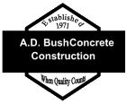 AD Bush Concrete Logo